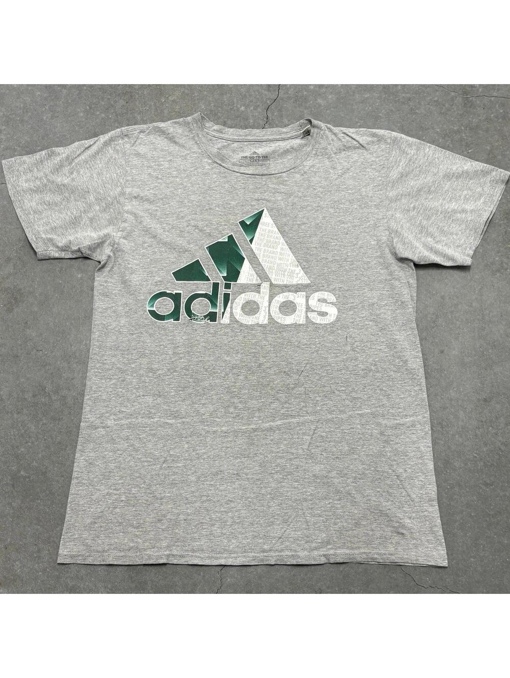 Adidas Logo Silver T Shirt